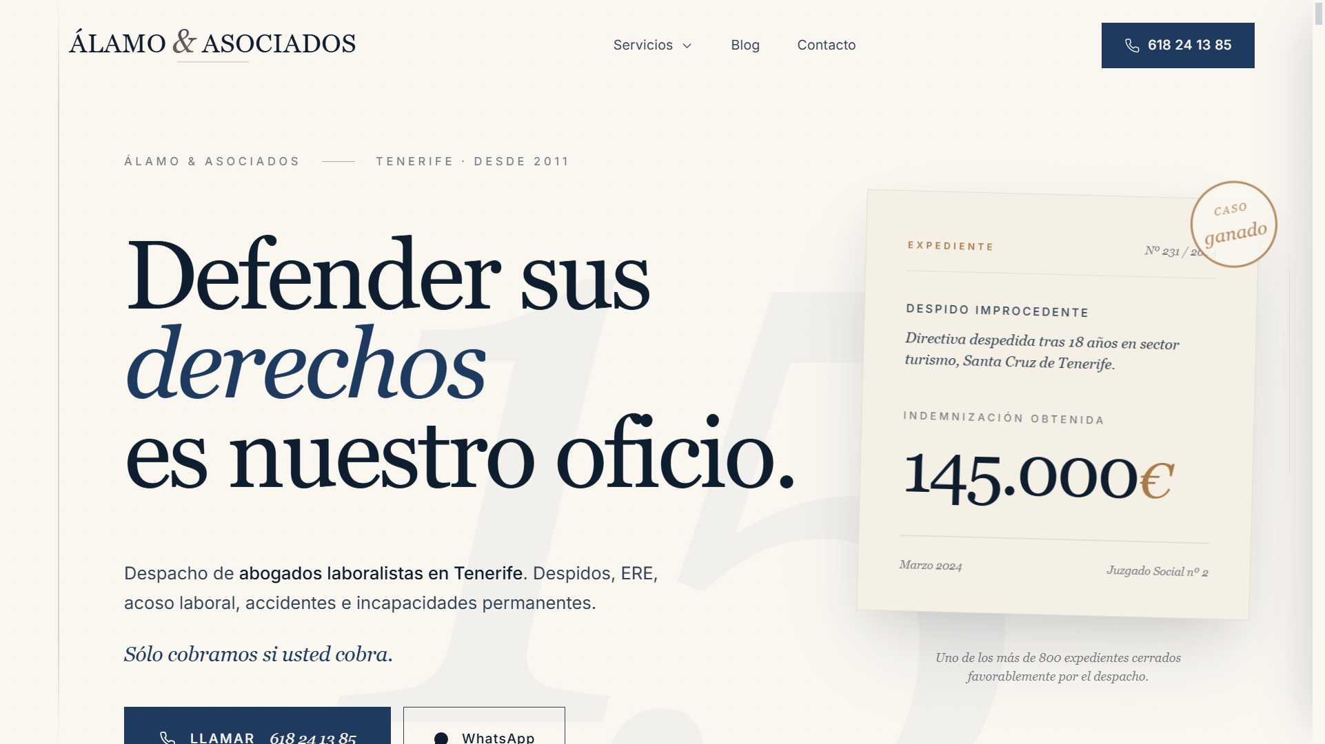 Captura premium de Alamo y Asociados