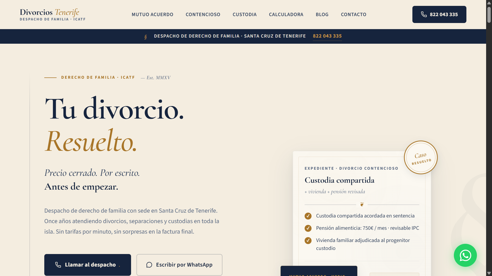Captura premium de Divorcios Tenerife